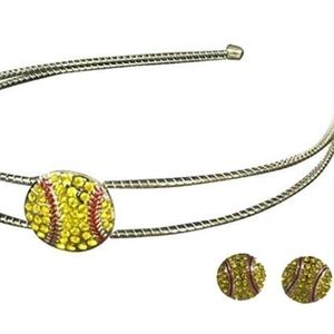 Girls Headband Earring Set Softball Gift
